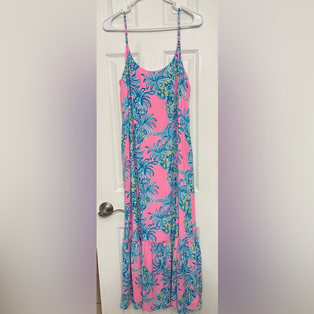 Lilly Pulitzer Pink and Gold Dress